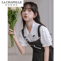 La Chapelle HOMME拉夏贝尔  文艺日系甜美白衬衫