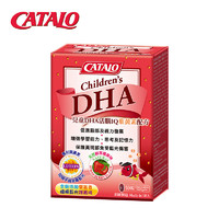 CATALO 家得路 儿童DHA叶黄素双效鱼油软胶囊DHA小Q豆草莓味50粒 有效期：2024年12月