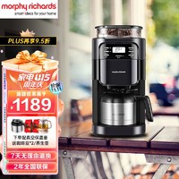 摩飞 电器（Morphyrichards） 美式咖啡机 全自动滴漏磨豆咖啡壶 豆粉两用 MR1028美式经典（带预约功能）