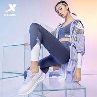 XTEP 特步 跑步鞋女2022年春季新款网面透气跑鞋轻便减震时尚女鞋运动鞋