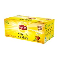 PLUS会员：Lipton 立顿 黄牌精选红茶 50包 共100g