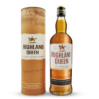 PLUS会员：HIGHLAND QUEEN 高地女王 3年 波本桶 调和 苏格兰威士忌 700ml 单瓶装