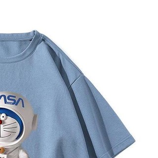 NASA SOLAR 男女款圆领短袖T恤 8038 深蓝色 6XL