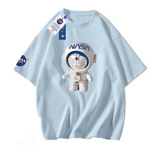 NASA SOLAR 男女款圆领短袖T恤 8038 浅蓝色 XXL