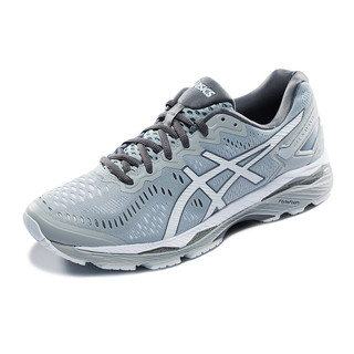 ASICS 亚瑟士 Gel-kayano 23 男子跑鞋 T646N-4907 中灰色/白色/炭灰色 44