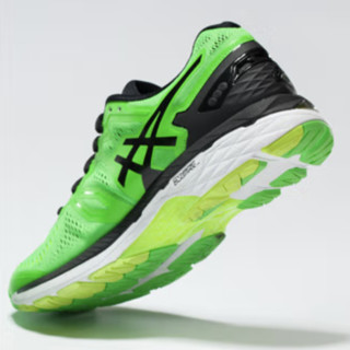 ASICS 亚瑟士 Gel-kayano 23 男子跑鞋 T646N-4907 绿色/黑色/黄色 39