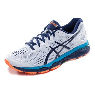 ASICS 亚瑟士 Gel-kayano 23 男子跑鞋 T646N-4907 白色/蓝色/橘色 44