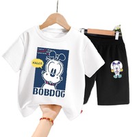 抖音超值购：BoBDoG 巴布豆 儿童运动短裤套装