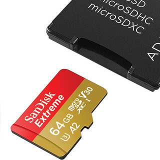 SanDisk 闪迪 至尊极速系列 Extreme Plus Micro-SD存储卡（UHS-I、V30、U3、A2）