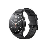 Xiaomi 小米 Watch S1 智能手表 1.43英寸 曜石黑不锈钢表壳 黑色氟橡胶表带（北斗、血压、GPS、血氧、ECG）