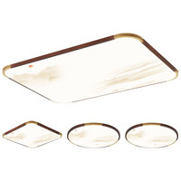  Lighting 雷士 NVC  EDCS9848I-L/112M LED木艺吸顶灯套装 三室一厅