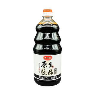 黄花园 特级无添加糖酱油生抽1.25L拌饭炒菜黄豆酱油家用调味品 1250ml