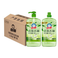 White Cat 白猫 活氧去油洗洁精 1.15kg*6瓶+1.15kg*6瓶补充装 青瓜茶树香