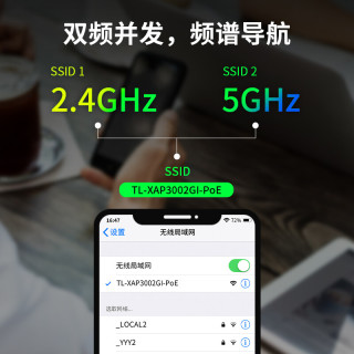 TP-LINK 普联 AX3000全屋WiFi6薄款路由器无线面板AP套装家用企业mesh组网易展版双频千兆5口AC路由器*1+3AP白色