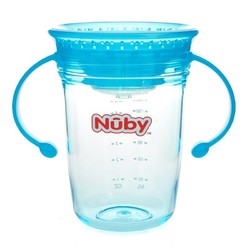 Nuby 努比 儿童学饮魔术杯 240ml 蓝色