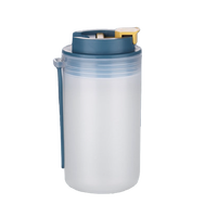 WORTHBUY 沃德百惠 A07297-2 便携汤杯 350ml 蓝黄色