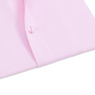 ROMON 罗蒙 男士短袖衬衫 S6C173101 粉色 44