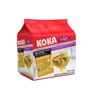 KOKA 可口 快熟面 鸡汤味 340g