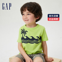 Gap 盖璞 男幼童鲨鱼纯棉短袖T恤681424 夏季新款童装