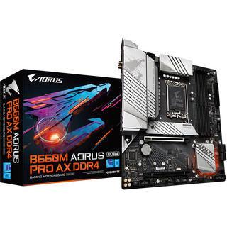 GIGABYTE 技嘉 B660M AORUS PRO AX DDR4 雪雕主板 + 英特尔 i5-12490F 盒装CPU处理器