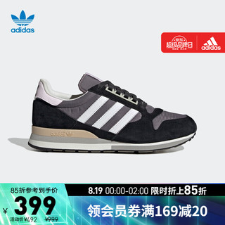 adidas阿迪达斯官网三叶草ZX 500 男女经典运动鞋GY1980 褐色/黑/白/粉色 42.5(265mm)