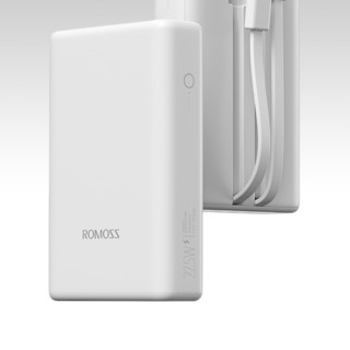 ROMOSS 罗马仕 PAC20-172 移动电源 白色 20000mAh Type-C/Lightning 22.5W