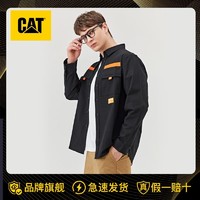 CAT 卡特彼勒 卡特户外休闲衬衫男款橘色织带撞色设计多口袋衬衫专柜同款