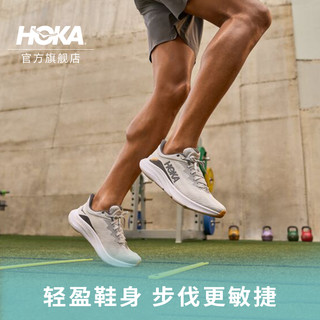 HOKA ONE ONE 男女通用跑鞋 香槟白/玻璃蓝-女 41/260mm