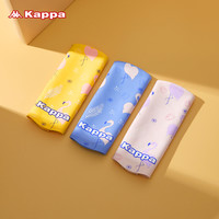 Kappa泳帽女士成人长发专用不勒头护耳印花硅胶防水大号游泳帽子 黄色