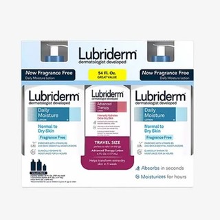 Lubriderm 保湿乳液家庭套装三件套保湿滋润易吸收 709ml*2+177ml身体乳