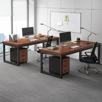 SHICY 实采 新品办公桌简约现代办公室桌椅组合职员工作桌台式电脑桌单人老板桌子