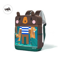 UEK 幼儿书包宝宝双肩背包学前班可爱时尚趣味萌宠儿童方块包新款 蜂蜜森林方块包