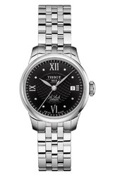 TISSOT 天梭 Le Locle Automatic Lady Diamond Dial Bracelet Watch, 25mm