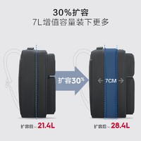 OIWAS 爱华仕 电脑包男 商务双肩包女 旅行背包可扩展背包15.6 英寸出差大容量书包 OCB4606 黑色