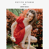 PETITE STUDIO NYC Maisy 连衣裙 - 红色印花 | Maisy Dress - Red Print