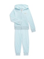 Juicy Couture 橘滋 Little Girl's Velour Logo 2-Piece Hoodie & Joggers Set