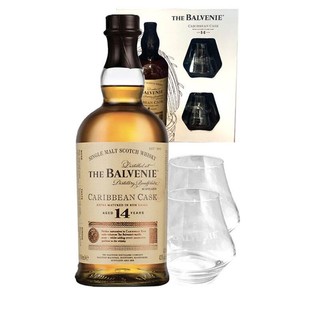 THE BALVENIE 百富 14年加勒比桶陈酿 苏格兰 单一麦芽 威士忌 700ml 礼盒装 进口洋酒