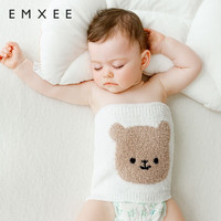 EMXEE 嫚熙 婴儿保暖腹部神器 绿条+棕条（双层）17*17cm