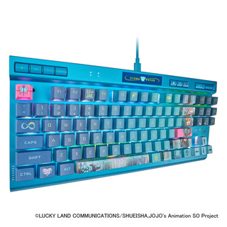 K70 RGB TKL JOJO联名 竞技版 红轴 机械键盘 87键 8000Hz PBT键帽