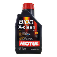MOTUL 摩特 全合成汽车机油 8100 X-CLEAN 5W-40 SN 1L/桶 欧洲进口