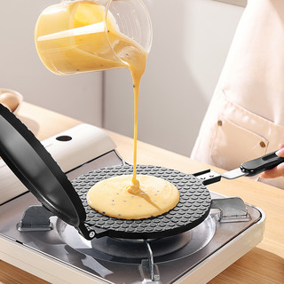 蛋糕模具蛋卷锅家用烘焙工具脆皮烤盘燃气用双面盘饼干做鸡蛋卷机