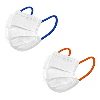 航康医疗 2022白色口罩医用一次性高颜值女2021新款时尚版彩色绳夏季薄款潮