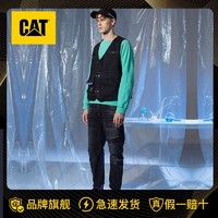 CAT 卡特彼勒 卡特春夏户外休闲牛仔裤男款破洞修补牛仔裤专柜同款