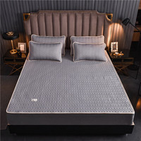 Duolanshi 多兰诗 冰丝凉席三件套 凉感灰 1.5*2.0m