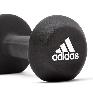 adidas 阿迪达斯 包胶哑铃 男女通用健身器健身哑铃 3kg 单个装