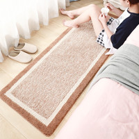 华旭 家用地毯床边毯卧室房间床前榻榻米毯加厚保暖秋冬-香槟色60*160