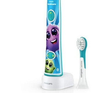PHILIPS 飞利浦 Sonicare声波震动牙刷 Sonicare for Kids儿童护齿系列 HX6322 电动牙刷 蓝色 升级款
