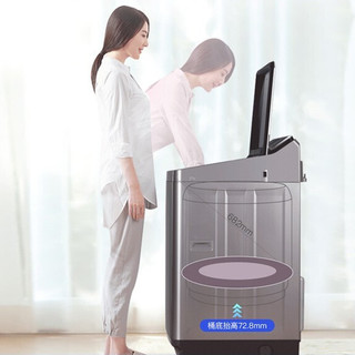 Panasonic 松下 乐丝丽系列 XQB80-X8155 变频波轮洗衣机 8kg 银色