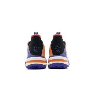 QIAODAN 乔丹 风刃 2 男子篮球鞋 AM23220110G 原子橙/幻境紫 42.5