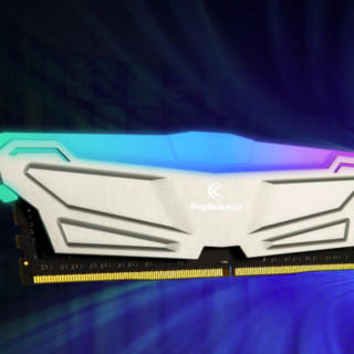 KINGBANK 金百达 DDR4 3600MHz RGB 台式机内存 灯条 银色 32GB 16GBx2